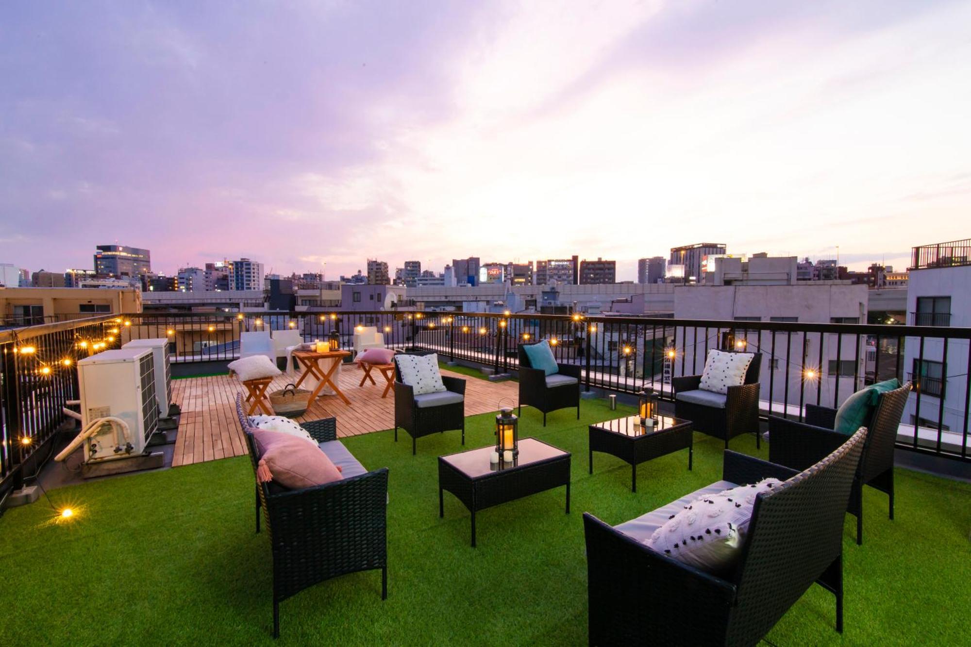 【5/24New Open】浅草徒歩3分/Max9名/無料駐車場/渋谷直通 Apartamento Tóquio Exterior foto