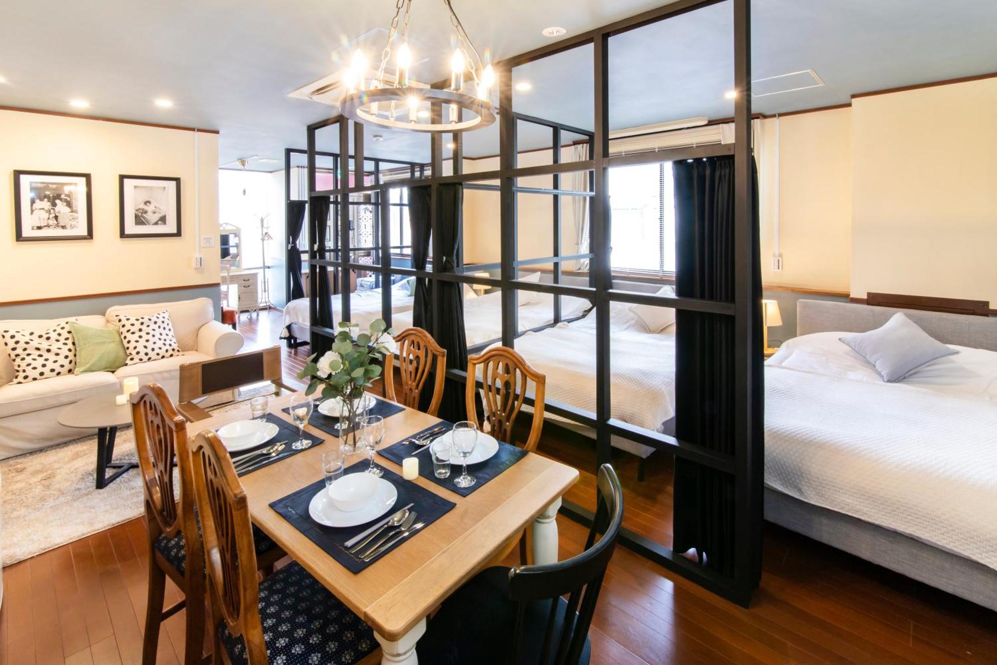 【5/24New Open】浅草徒歩3分/Max9名/無料駐車場/渋谷直通 Apartamento Tóquio Exterior foto