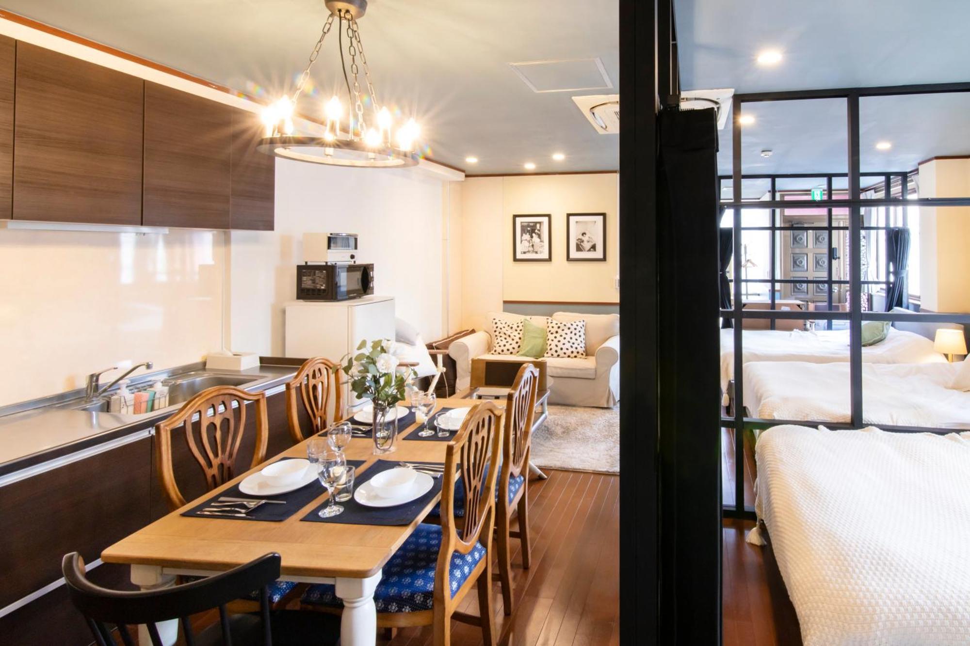 【5/24New Open】浅草徒歩3分/Max9名/無料駐車場/渋谷直通 Apartamento Tóquio Exterior foto